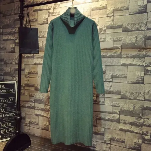 Pre Order:  Classic Casual Turtleneck Dress