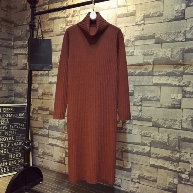 Pre Order:  Classic Casual Turtleneck Dress