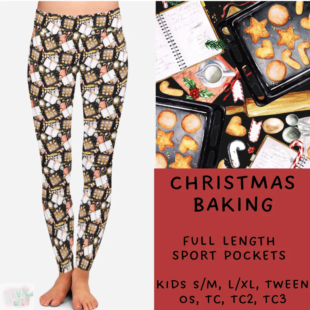 Ready To Ship - Christmas Baking Leggings & Capris