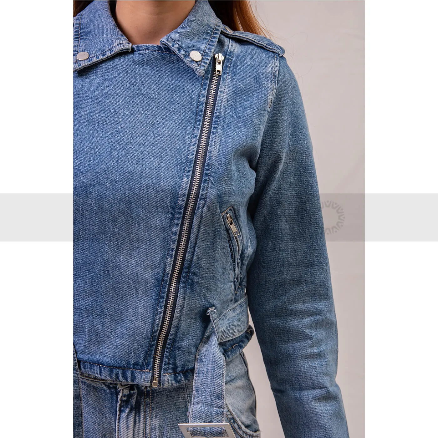 Reserved Biker Denim Jacket