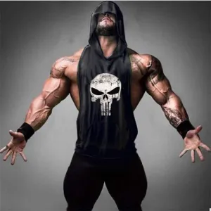 Skull Golds Bodybuilding Stringer Tank Tops men Gyms Stringer Shirt Fitness Tank Top Men Gyms Clothing Cotton Vest hoodies