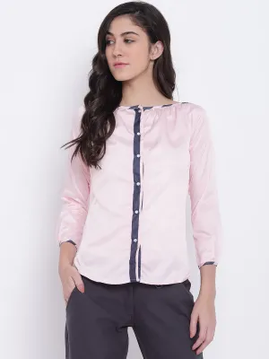 Women Pink Casual Tops